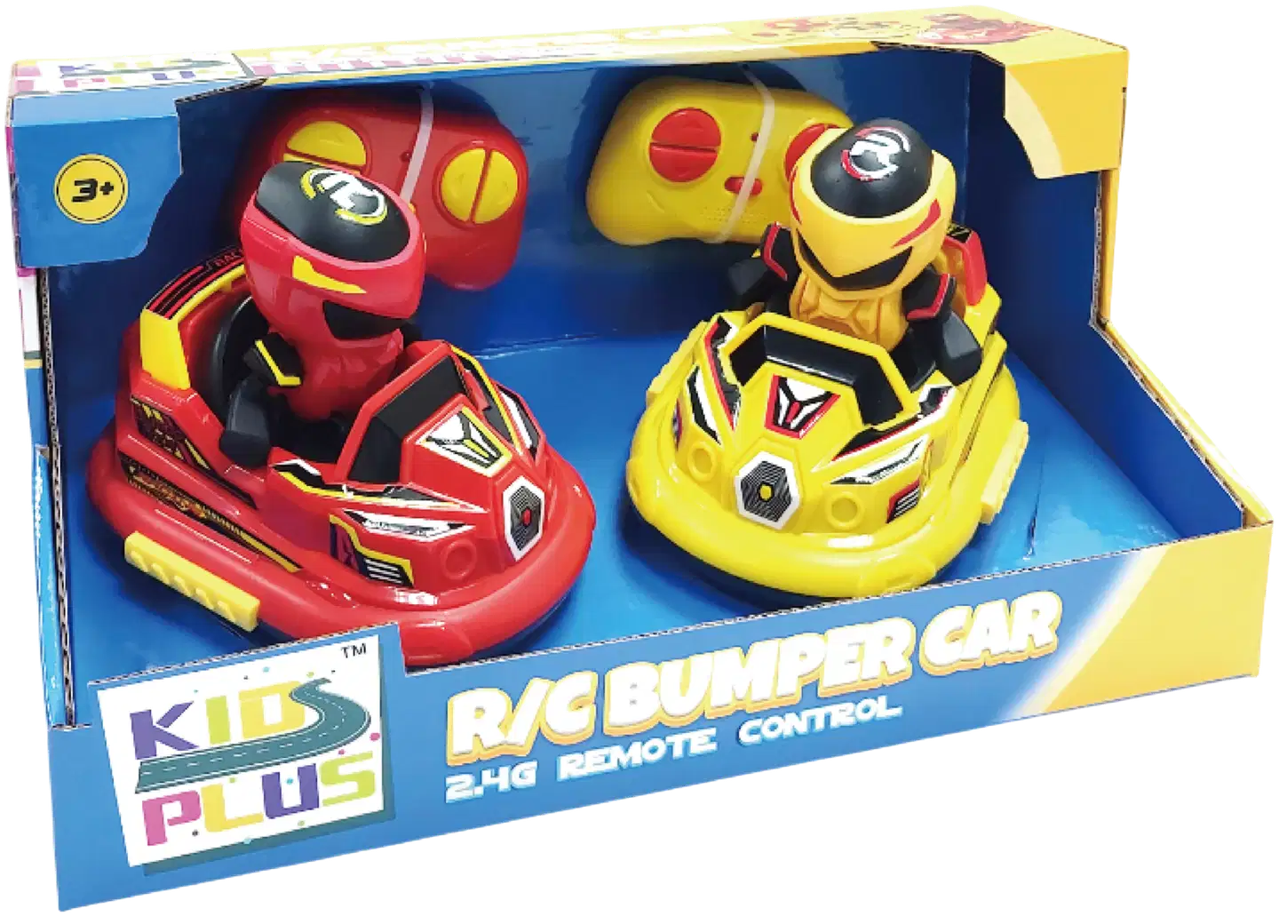 JUNIOR DRIVER  Bumper Car Twin Pack Red And Yellow - 2