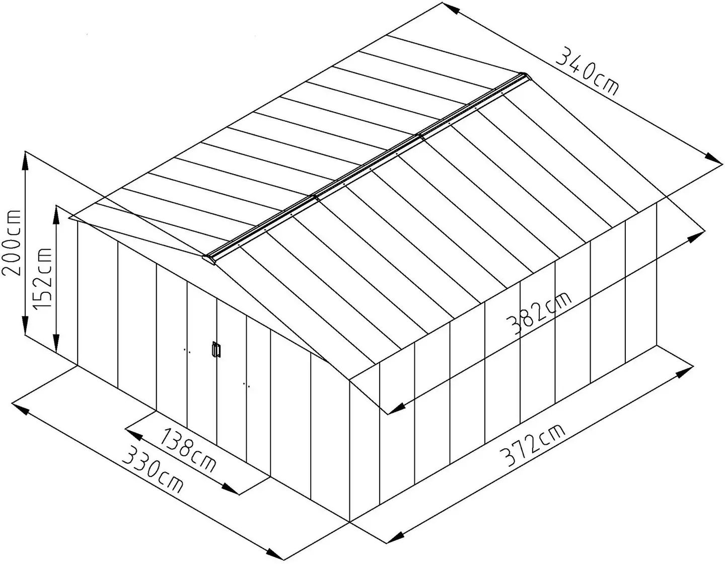 Fornorth pihavarasto, 12.99m2 - 7