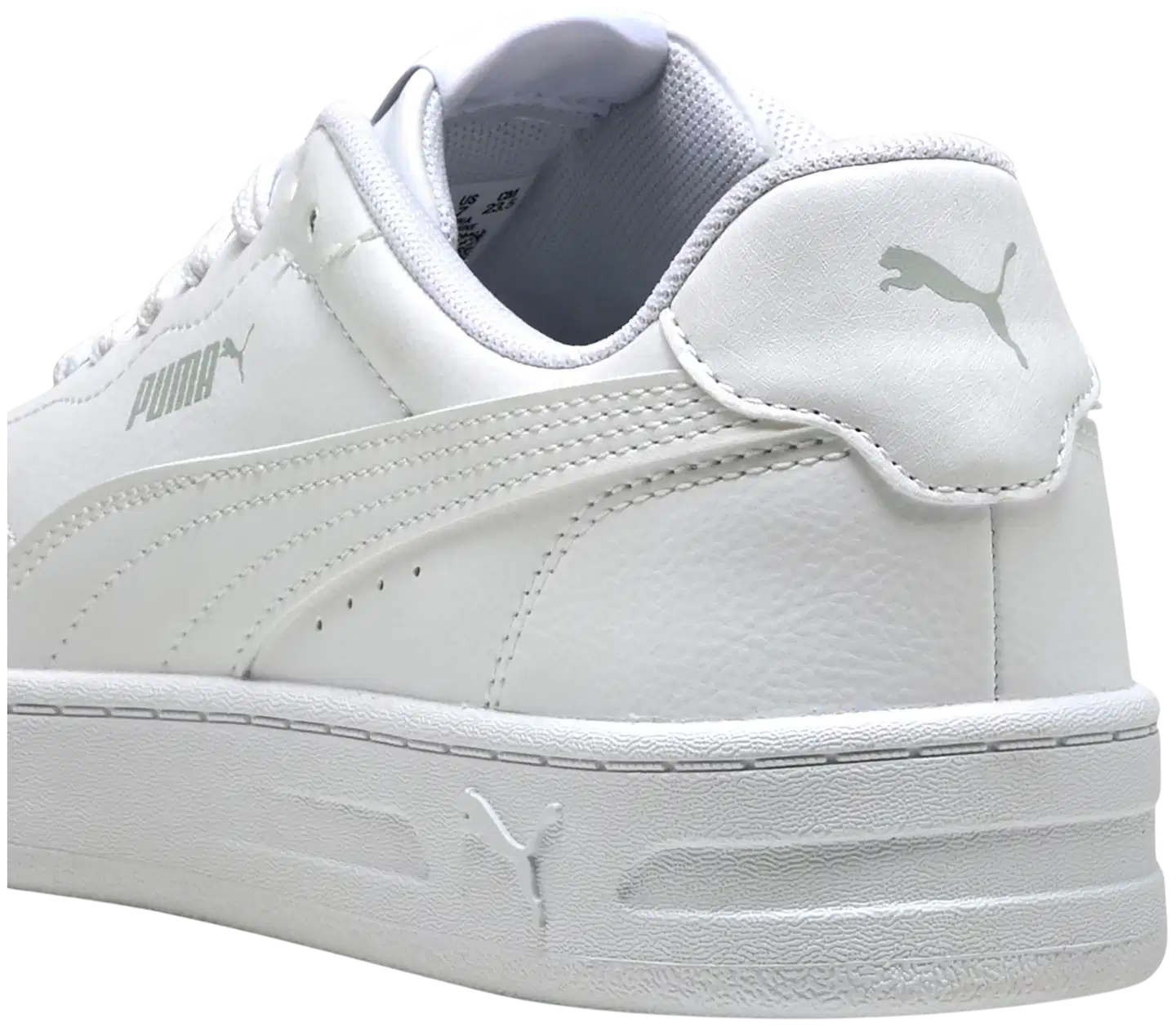 Puma naisten tennari Court Lally - White-White-Cool Light Gray - 4