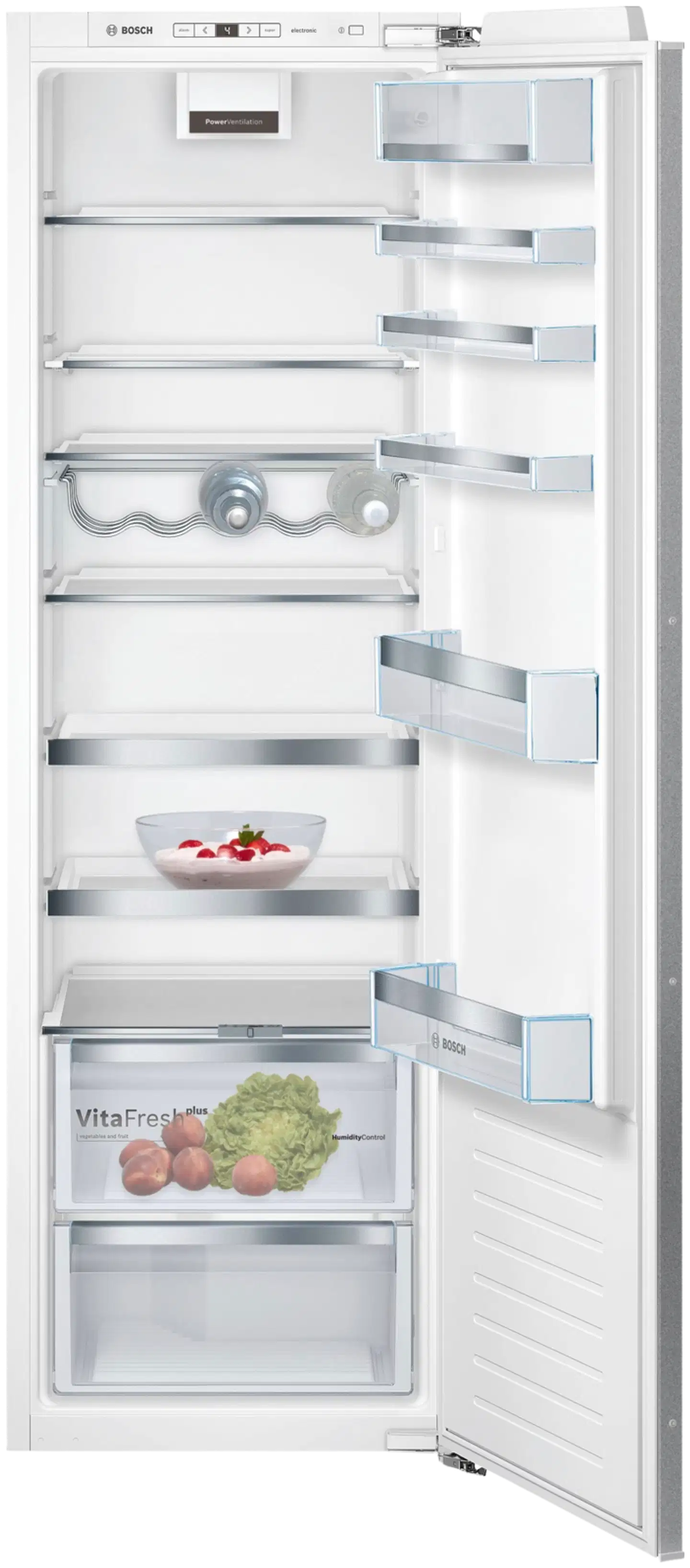 Bosch Serie 6 integroitava jääkaappi 177.2 x 55.8 cm litteät saranat - 1