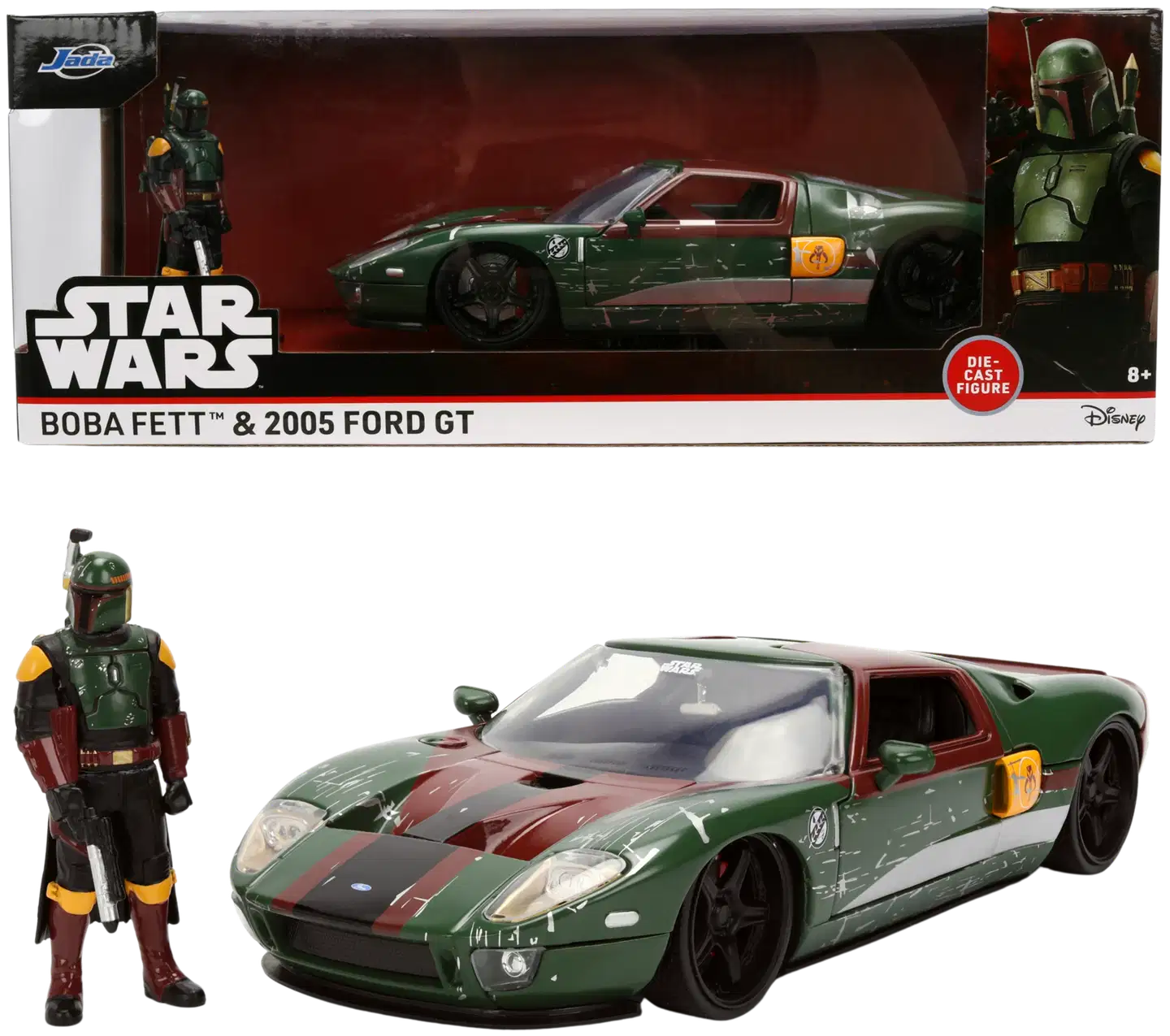 Jada Disney Star Wars Boba Fett 2005 Ford GT, 19 cm, 1:24, die-cast - 1