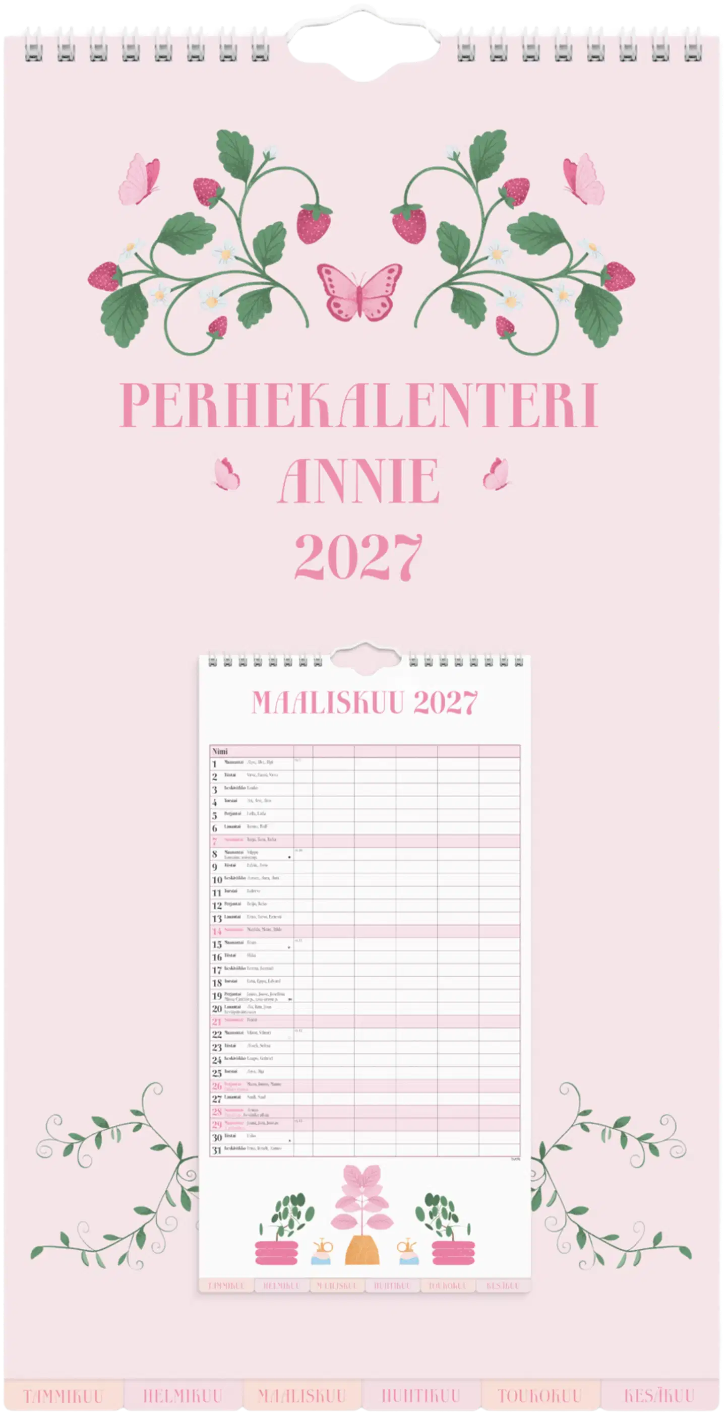 Burde Perhekalenteri 2027 Annie - 1