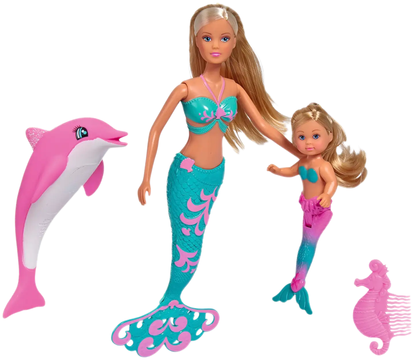 Simba Steffi Love ja Evi Merenneitoina, Mermaid Friends -leikkisetti - 2