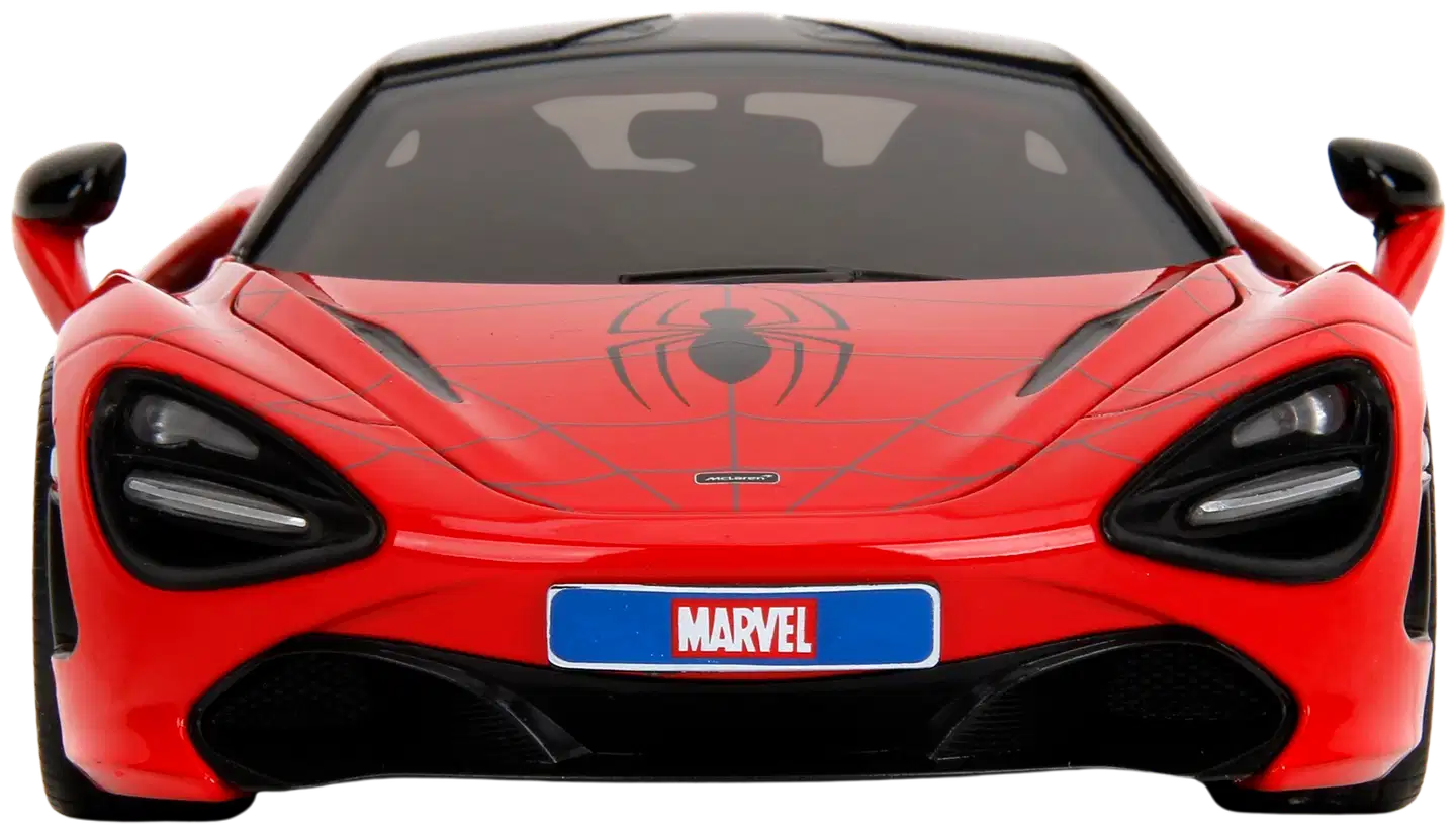 Jada - Marvel Spider-Man McLaren 720S 1:24, 19 cm auto ja Spider-Man hahmo, die-cast - 4