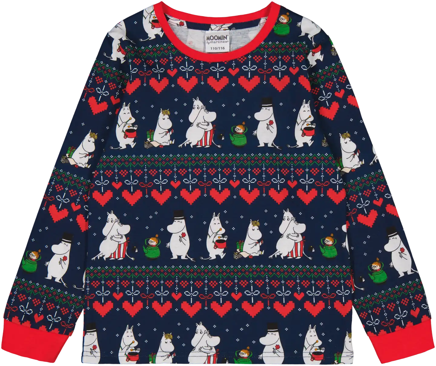 Moomin by Martinex lasten pyjama Talvisydän 590398 - tummansininen - 2