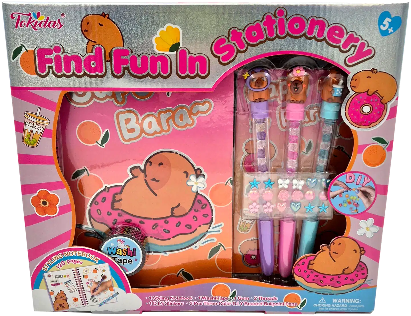 Capybara Find Fun in stationery kirjoitussetti