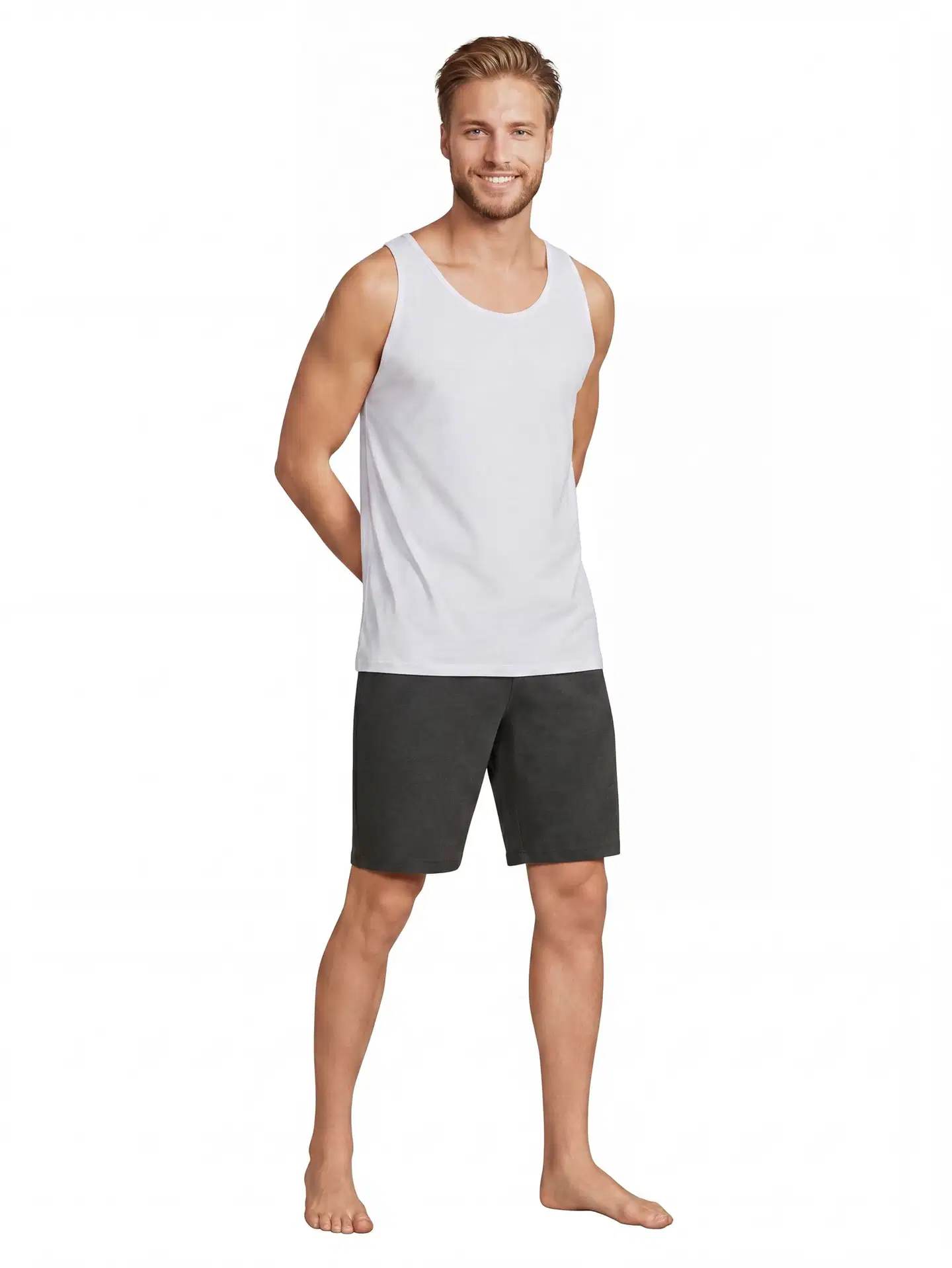 House miesten pyjamashortsit 191H382211 - dark grey - 4