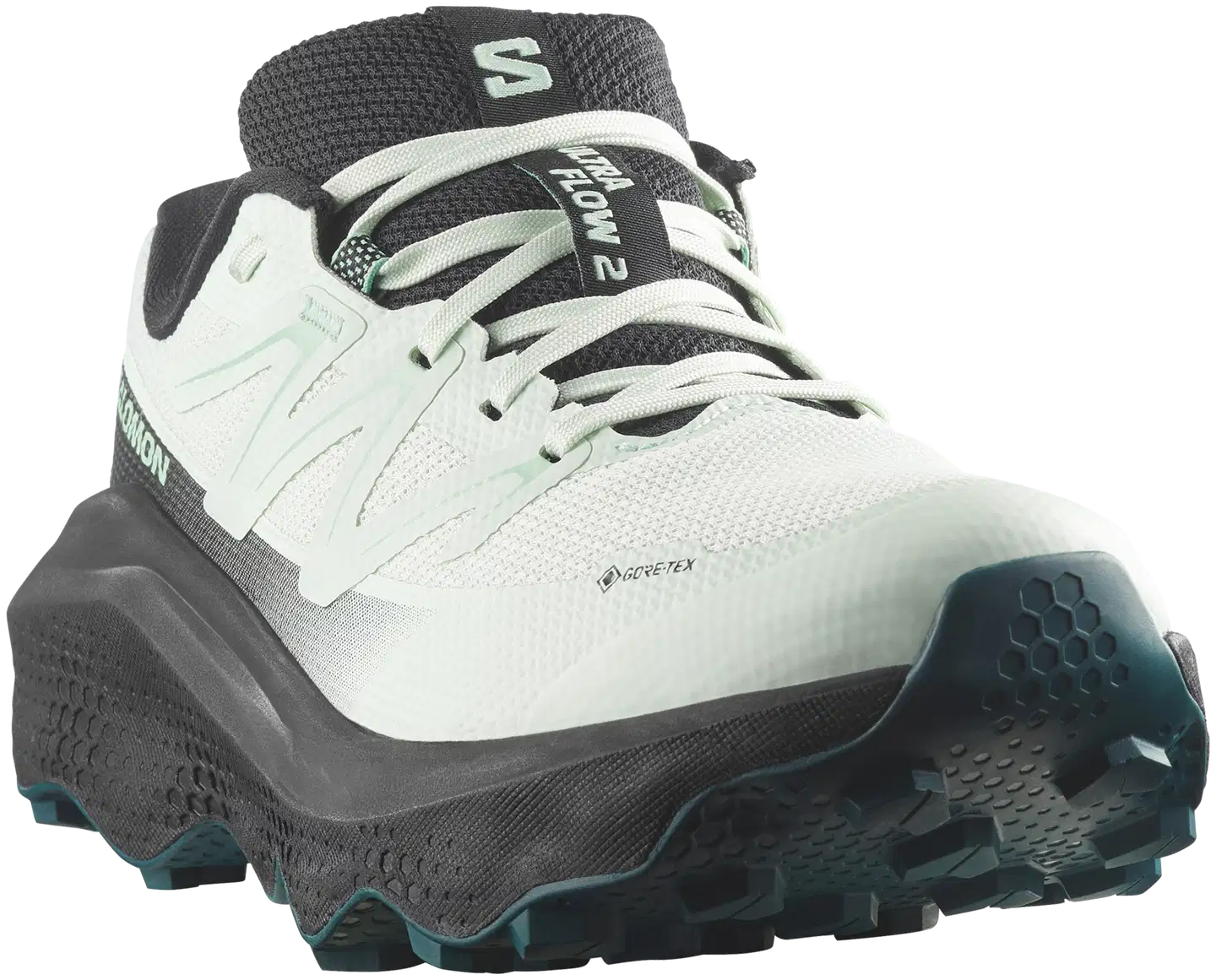 Salomon naisten juoksukenkä Ultra flow 2  GTX W, WP - Clearly Aqua/Black/Lichen - 2