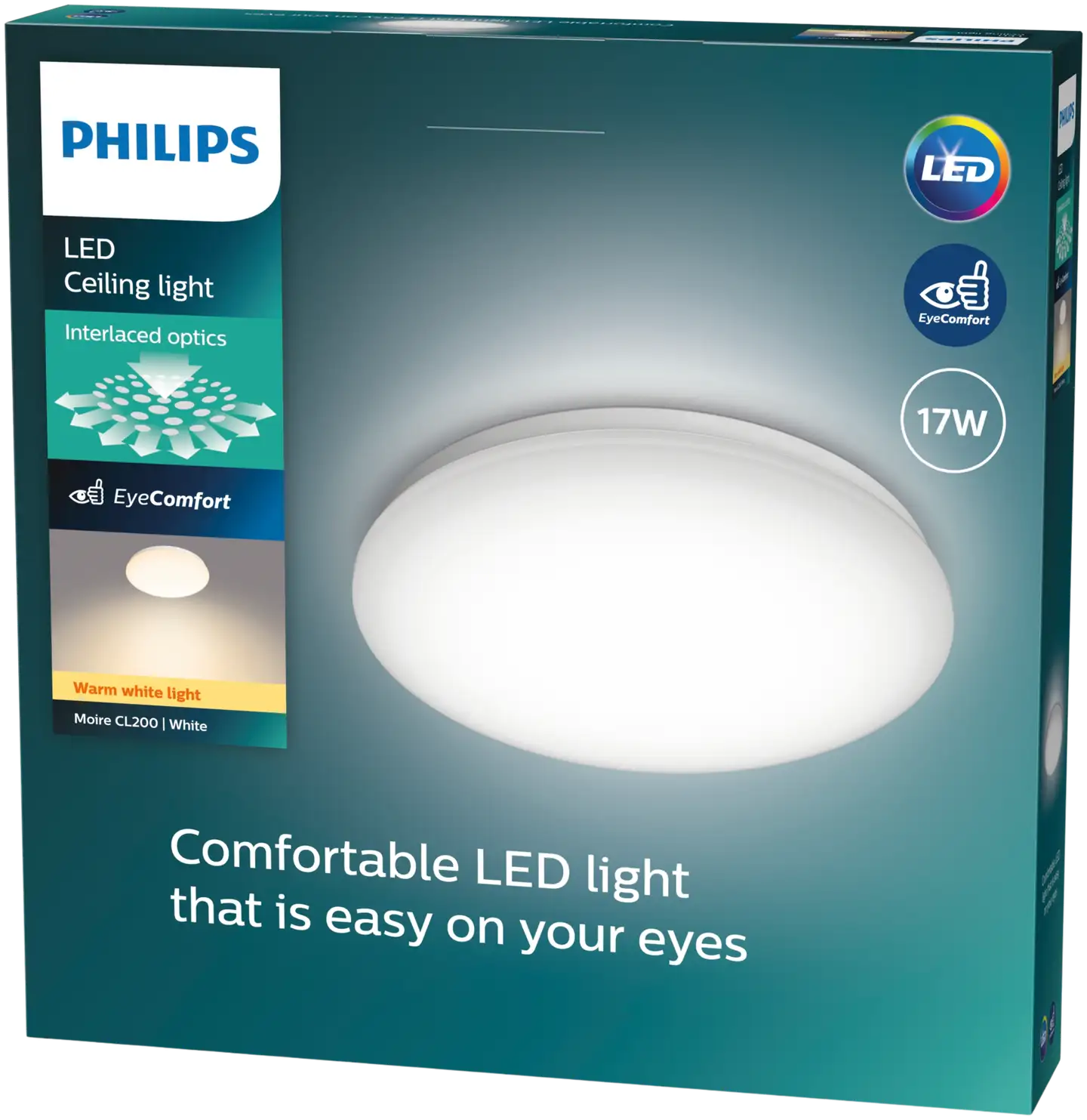 Philips kattovalaisin Moire 17W, 2700K, 1700lm - 2