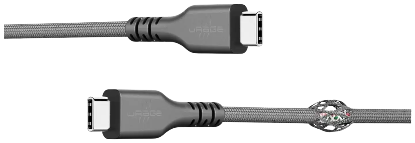 uRage USB-kaapeli, uFlex, USB-C plug - USB-C plug, mesh, 3.0 m - 2