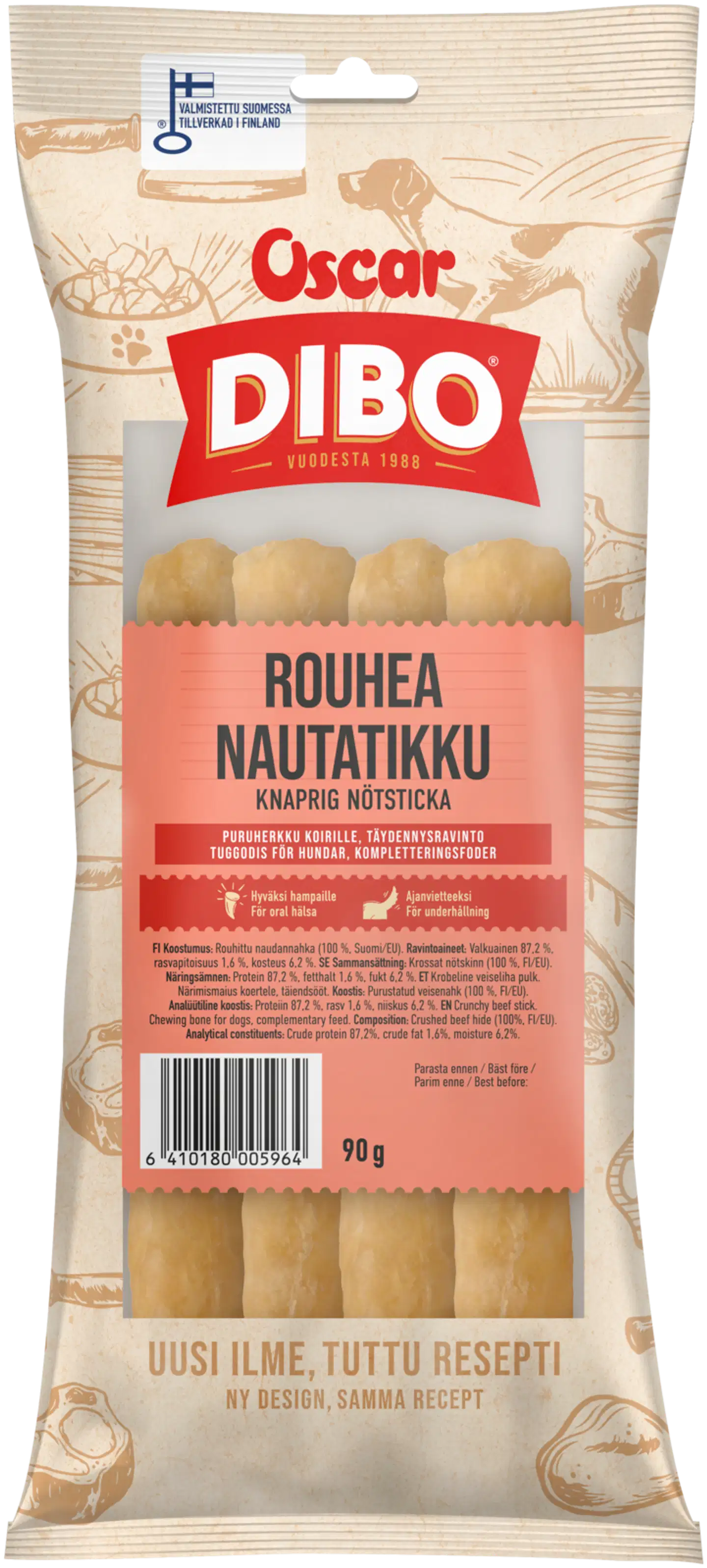 DIBO Rouhea nautatikku 90 g