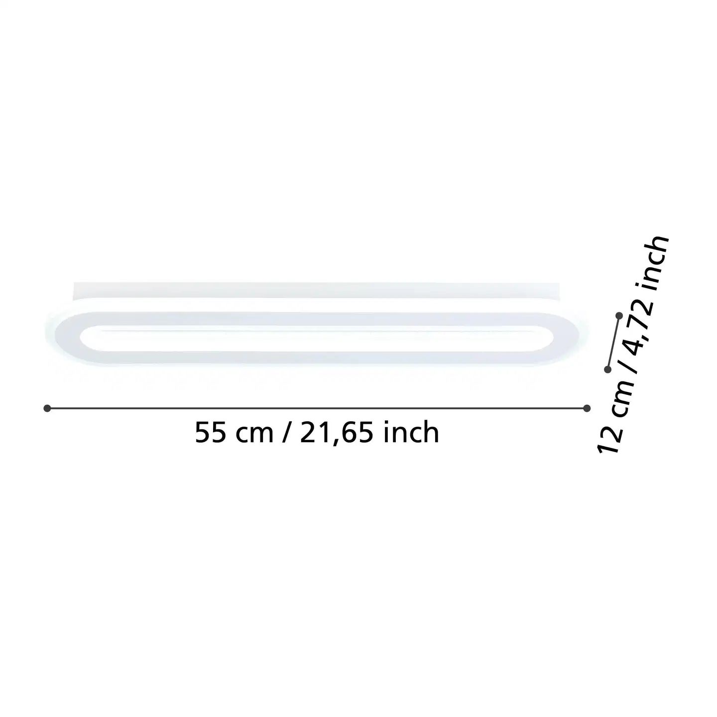 EGLO kattovalaisin Macchioni LED 20W CCT 55x12 cm valkoinen - 5