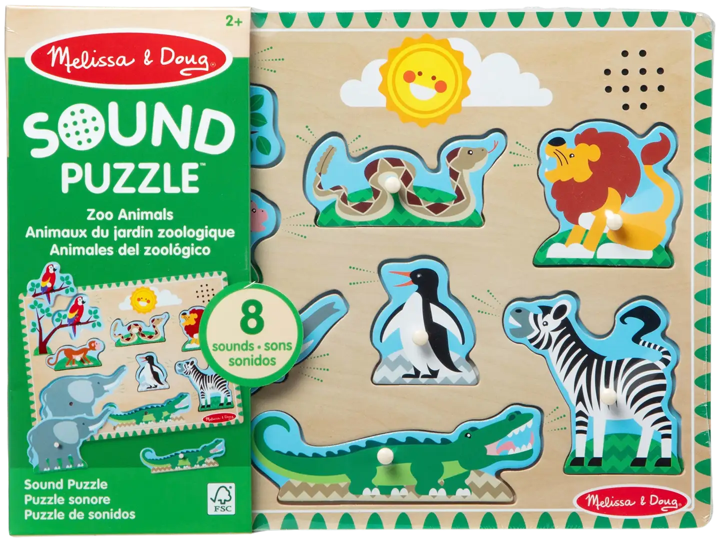 Melissa & doug Äänipalapeli Eläintarhan eläimet - 1