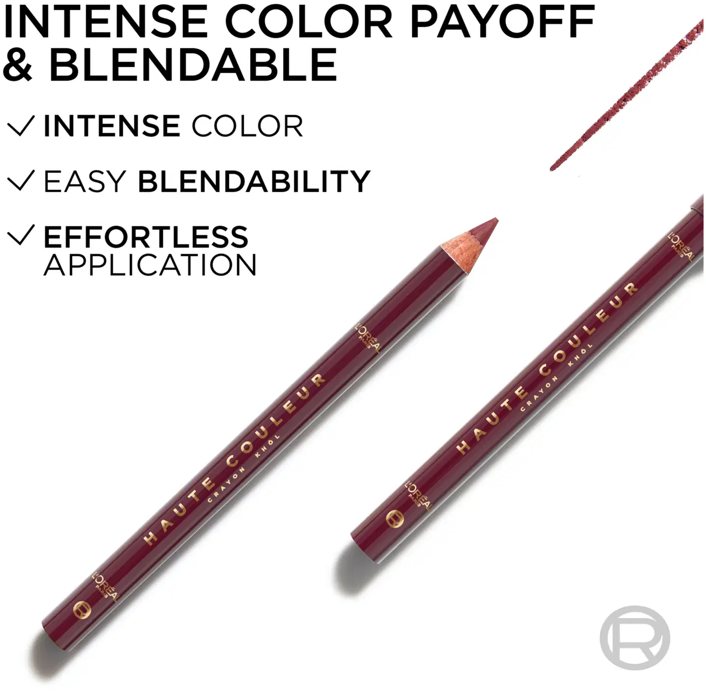 L'Oréal Paris Haute Couleur Silmänrajauskynä 130 Bleu Suede 1,2 g - Bordeaux Cashmere - 3