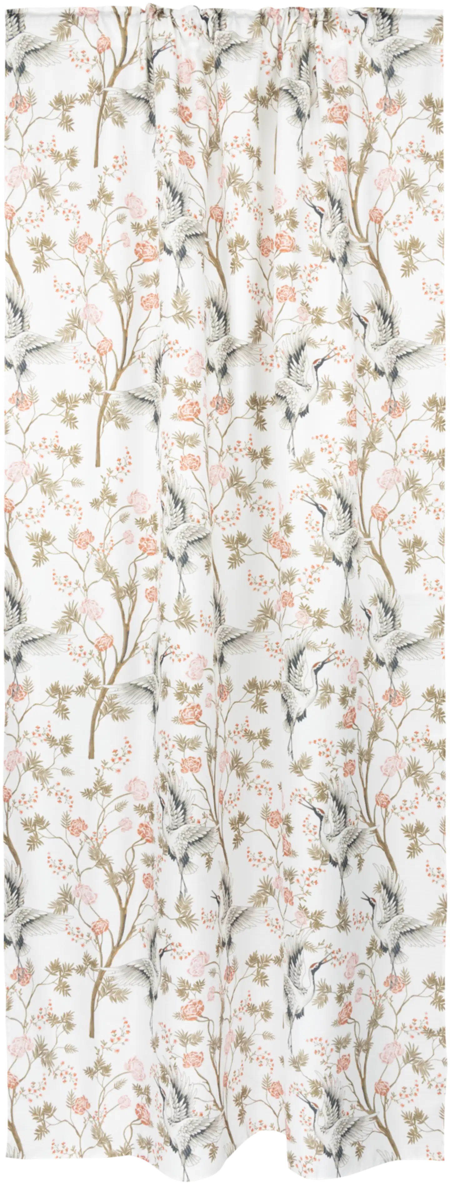 House sivuverho Crains-Flowers 140 x 250 cm valkoinen/v.pun/beige - 1