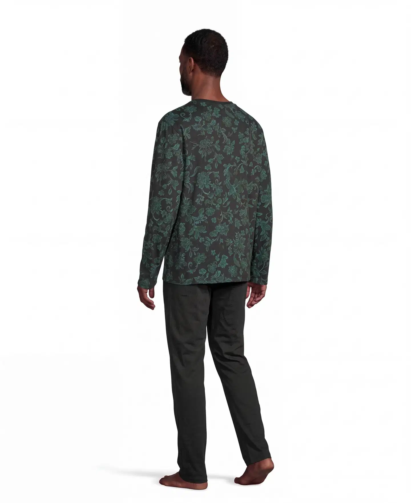 London Fog miesten pyjama 191L422677 - BLACK/AOP - 5