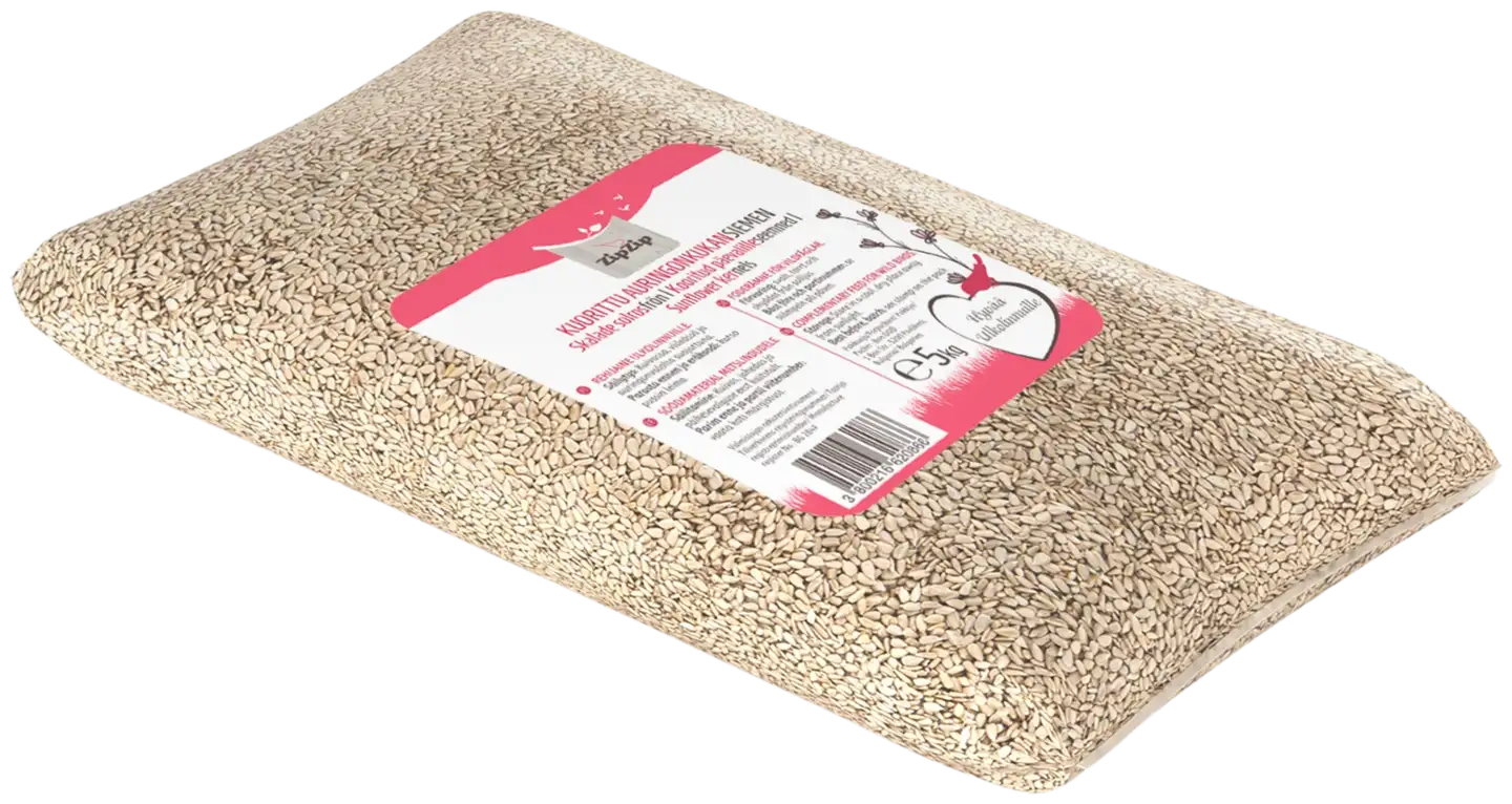 Zipzip kuorittu auringonkukansiemen 5 kg PE-pakkauksessa