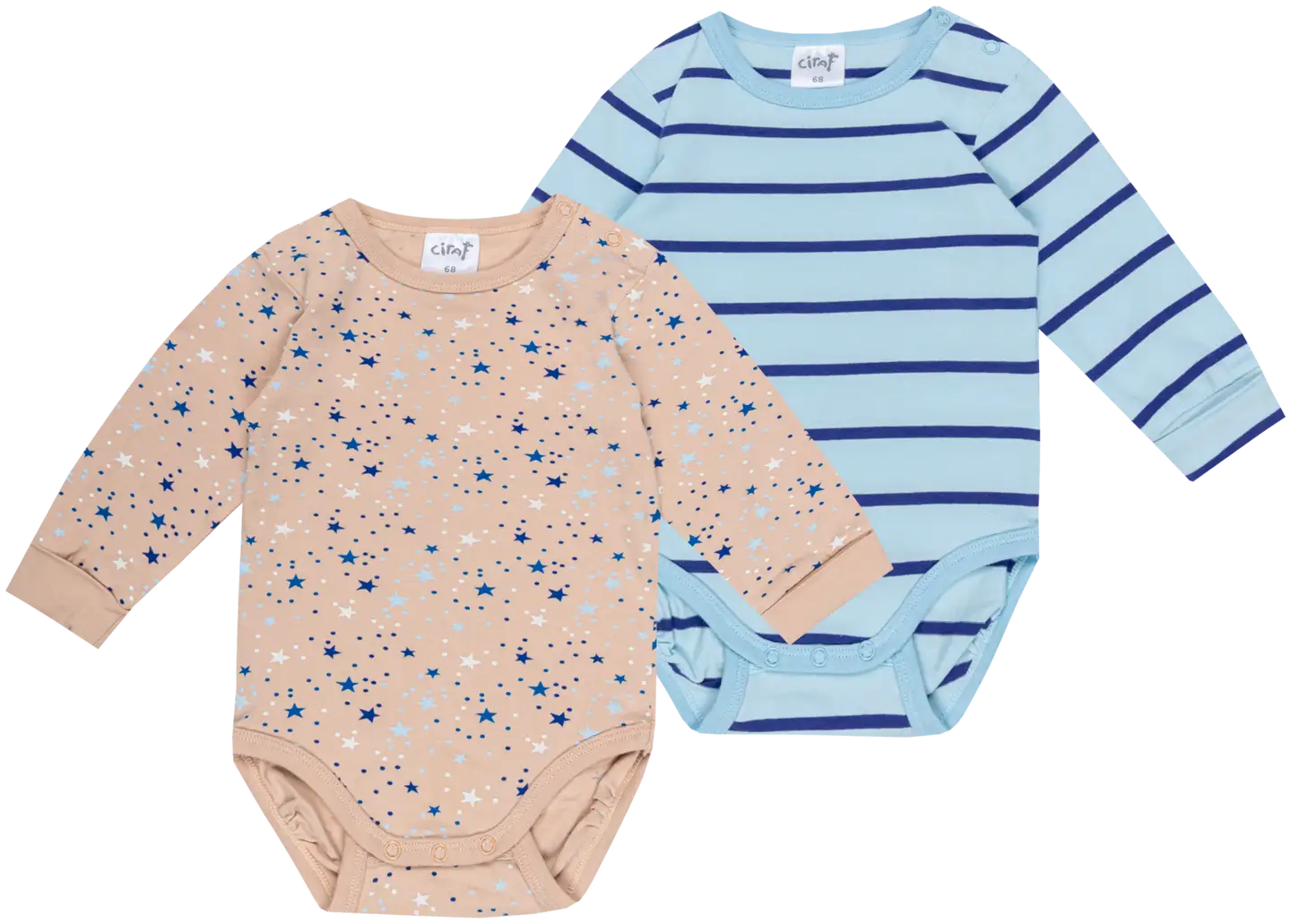 Ciraf vauvojen body Tähti & Raita 2-pack - blue stars - 1