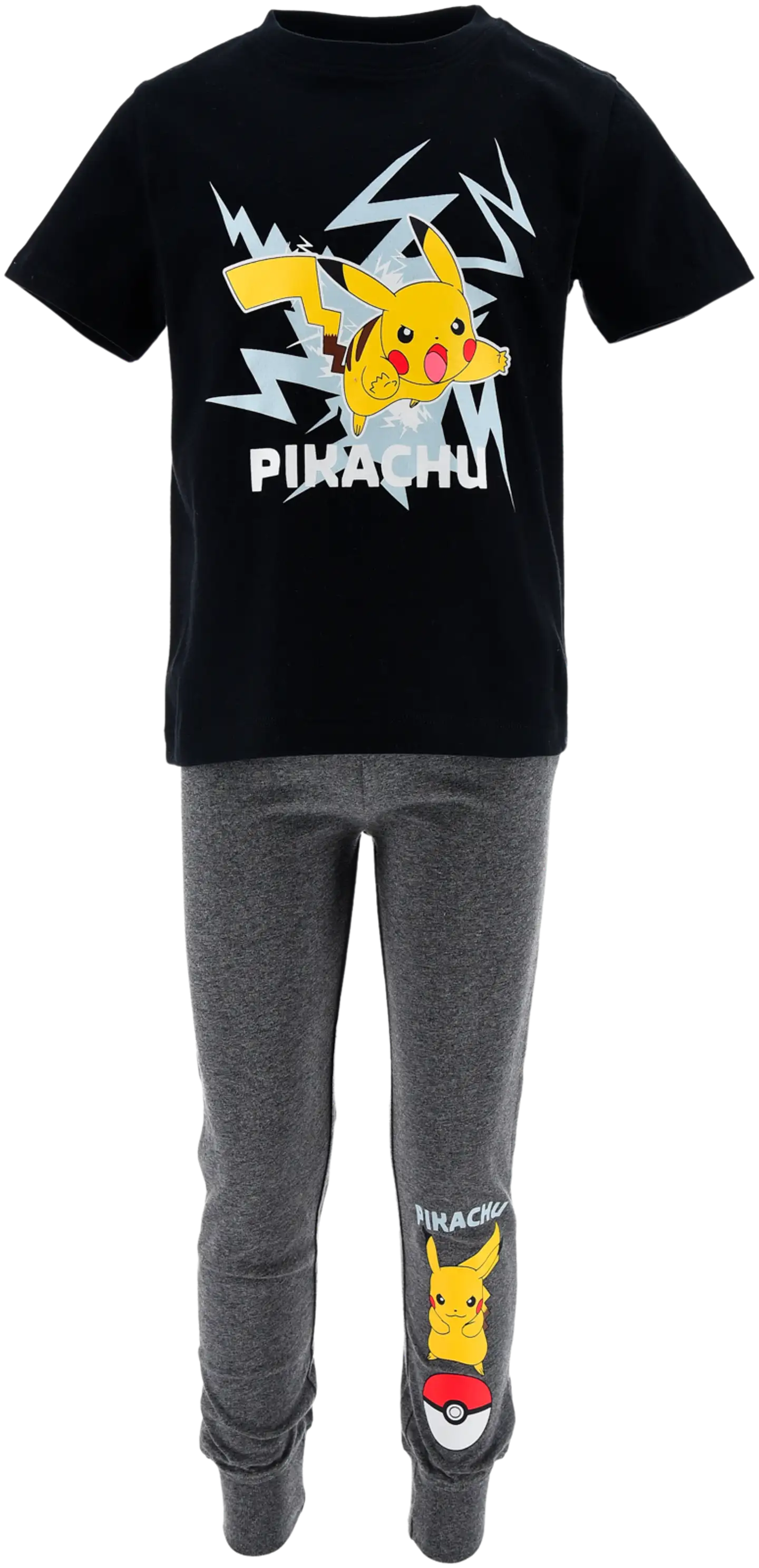 Pokemon lasten pyjama HY70473 - Musta/harmaa