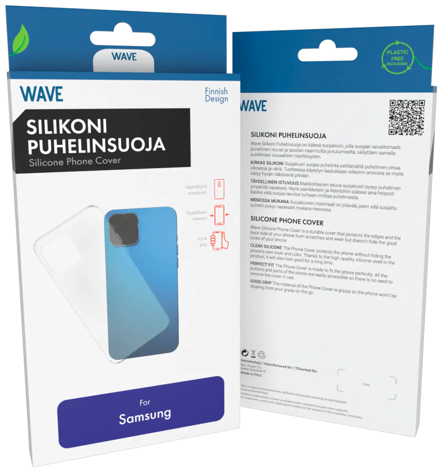 Wave Silikonisuoja, Samsung Galaxy Xcover7 Pro, Kirkas - 1
