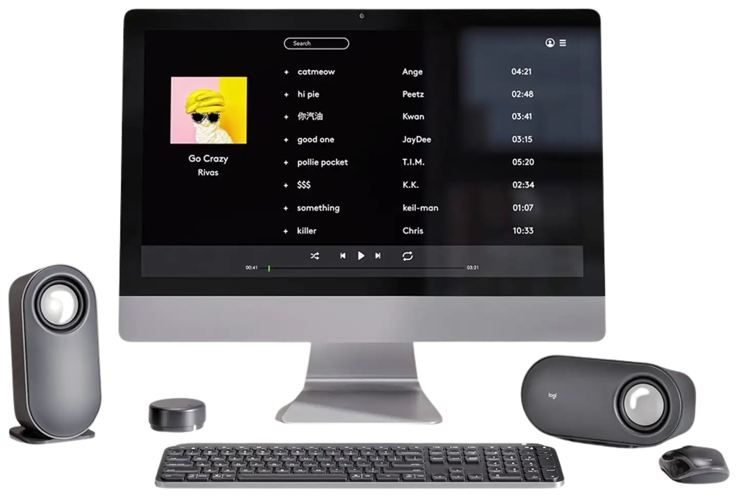Logitech PC-kaiutin Z407 Bluetooth harmaa - 7