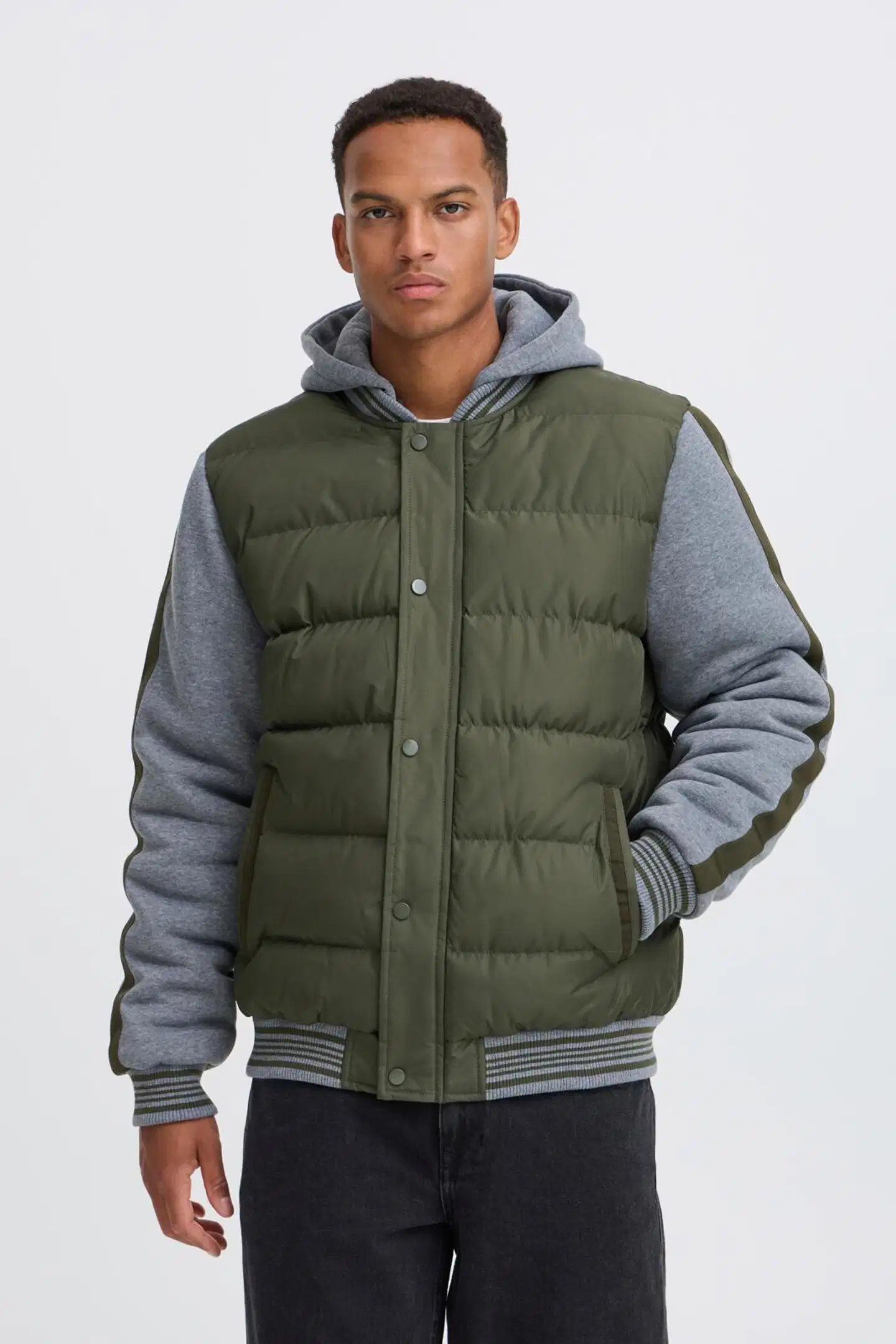 Blend miesten toppatakki jersey hihoilla - Deep Depths - 3