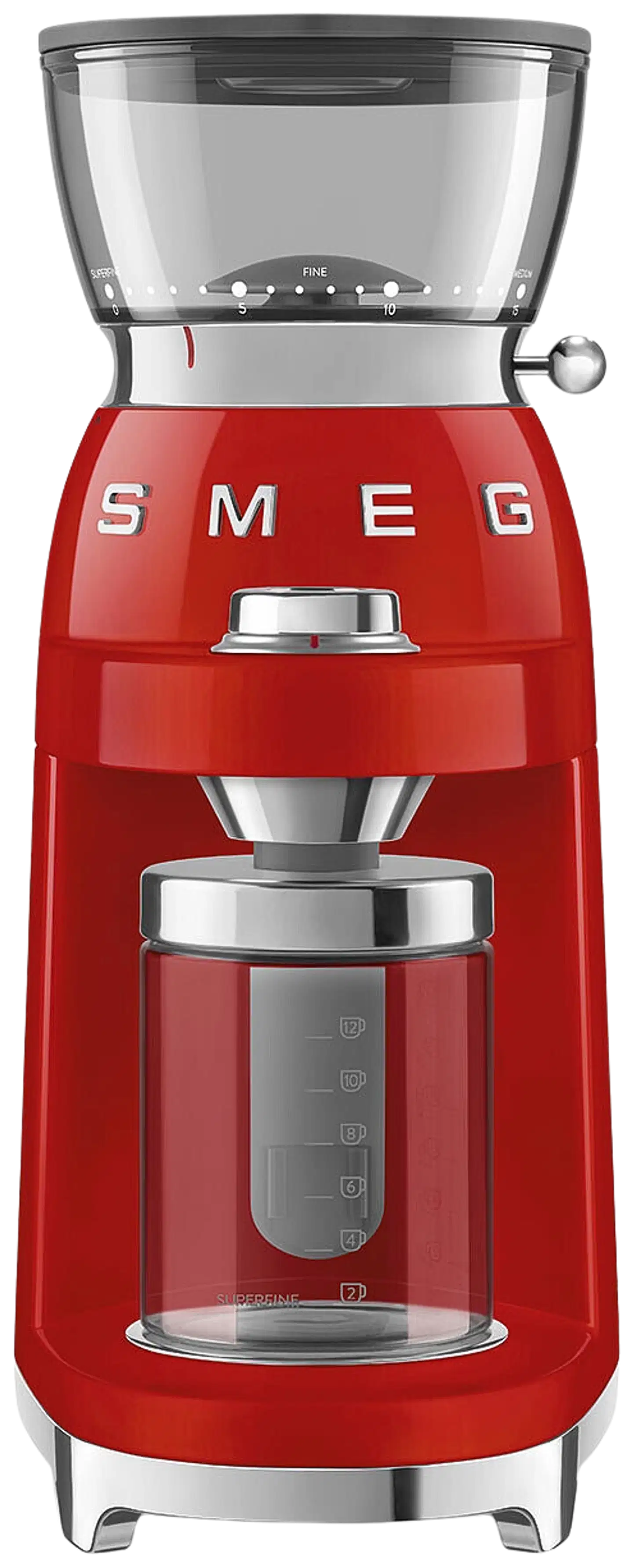 Smeg kahvimylly CGF03RDEU punainen - 1