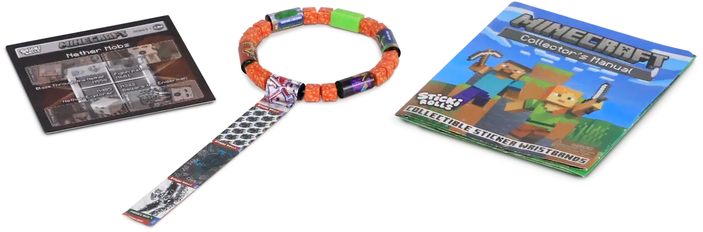 Sticki Rolls Minecraft Tarrarannekoru Yllätyspakkaus 50 tarraa - 5