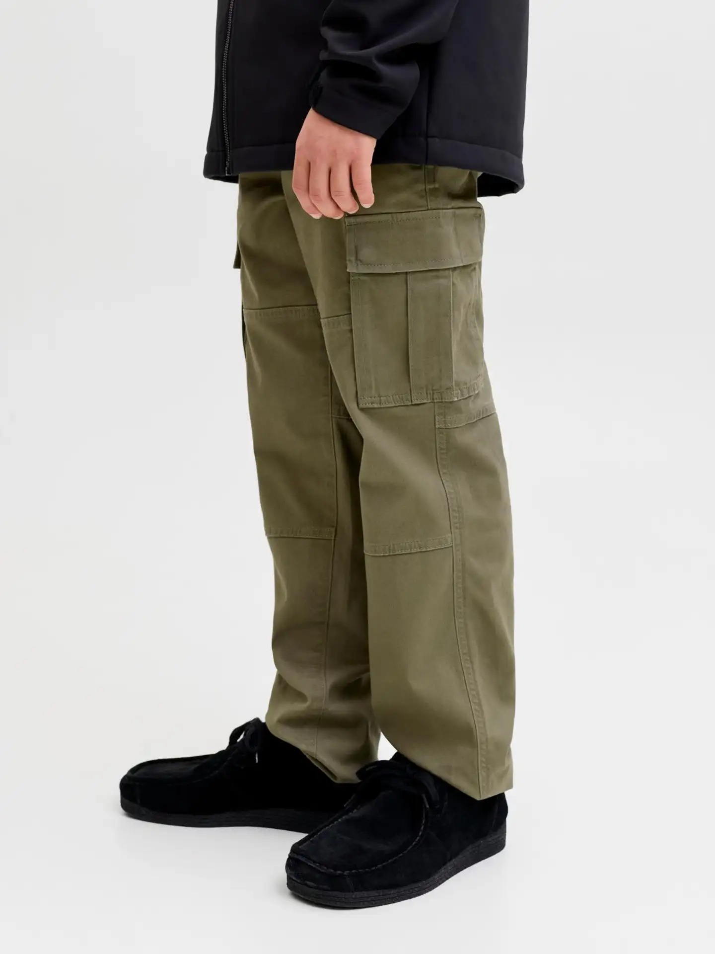 JJ REBEL JUNIOR lasten cargohousut - Olive Night - 7