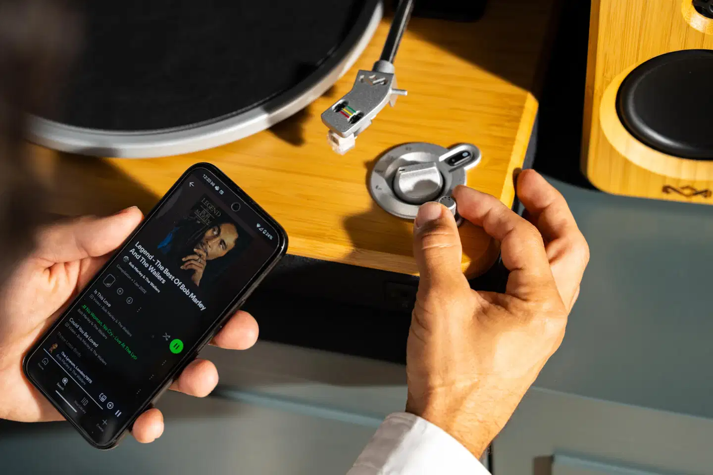 House of Marley Levysoitin & kaiutin paketti Stir It Up Wireless 2 Stereo, musta/puu - 6