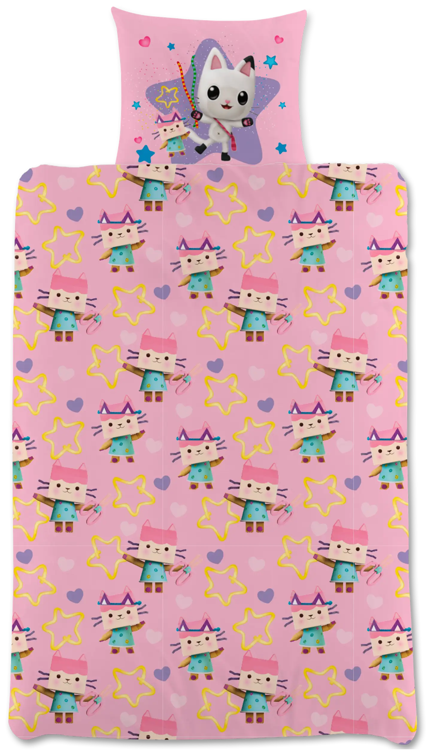 Hello Kitty lasten pussilakanasetti 150x210+50x60 cm vaaleanpunainen - 2
