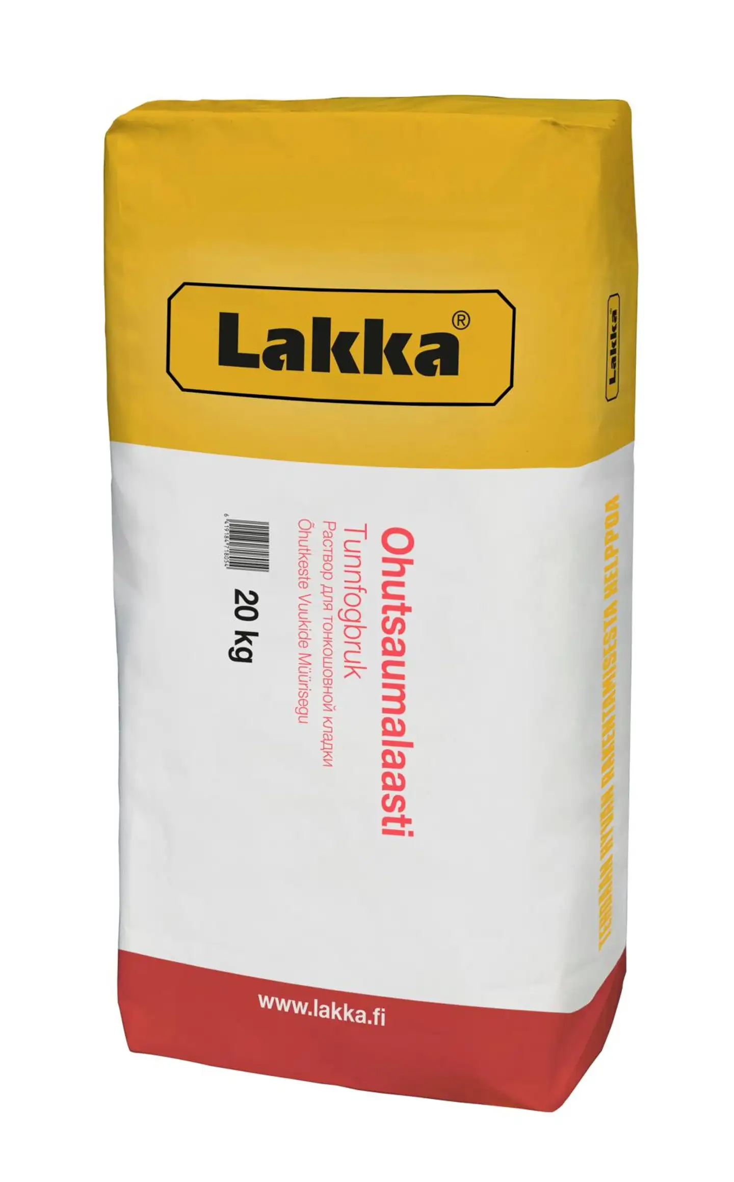 Lakka ohutsaumalaasti 20 kg