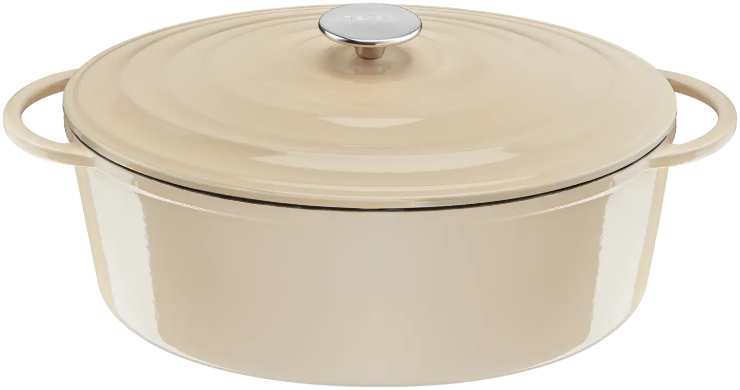 Tefal Lov Oval kattila 34 cm / 7,2 L beige E2590604 - 1