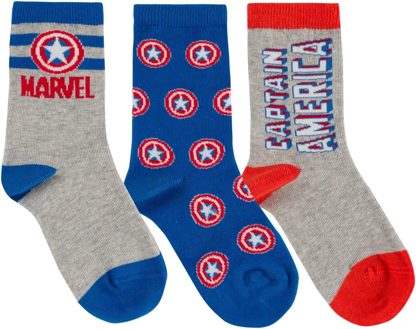 Marvel lasten nilkkasukat 3-pack - GREY CHINE 2