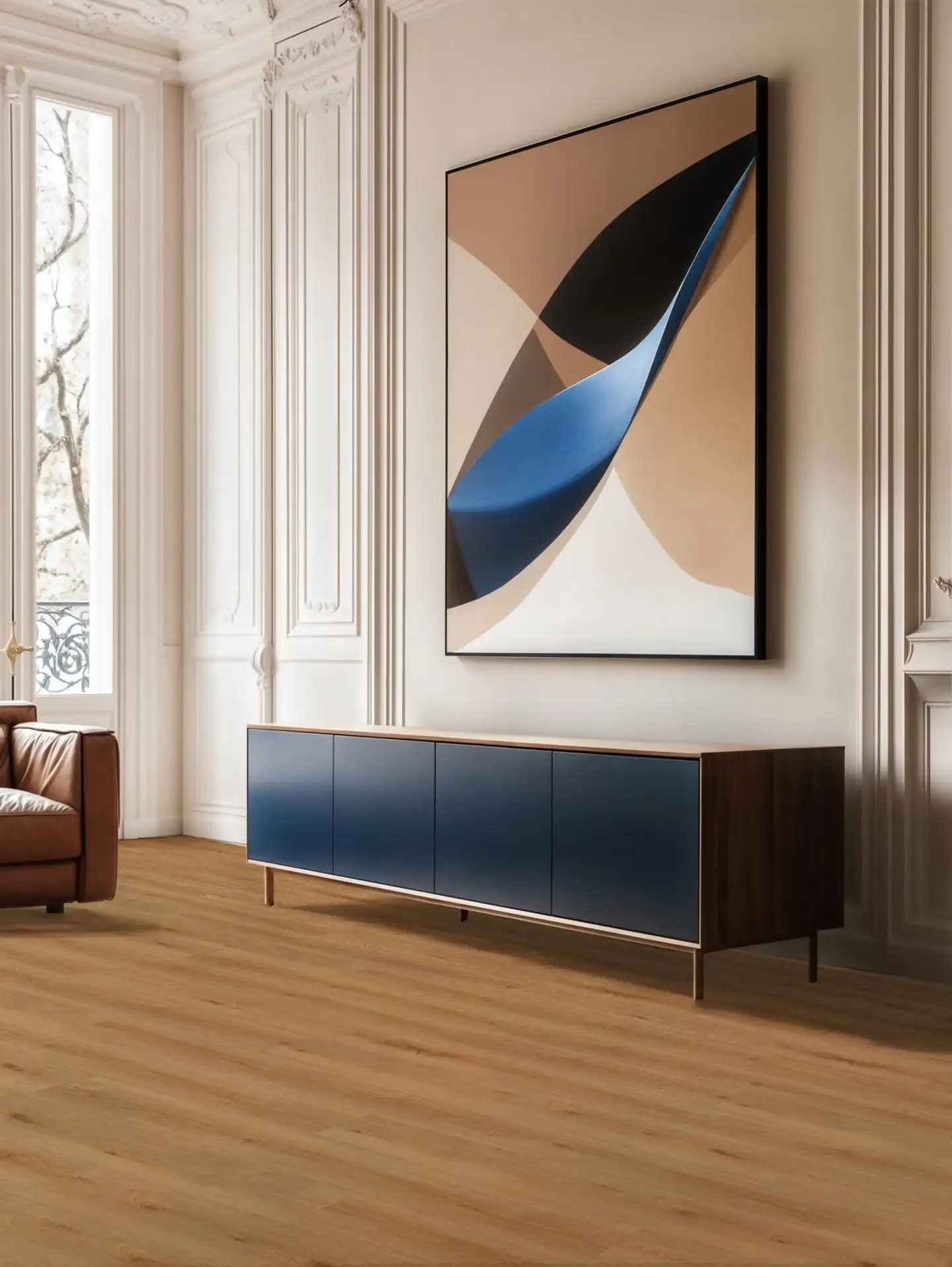 Gerflor vinyylilankku Creation 55 Clic Acoustic Aquinoah Honey 19dB KL33 - 2