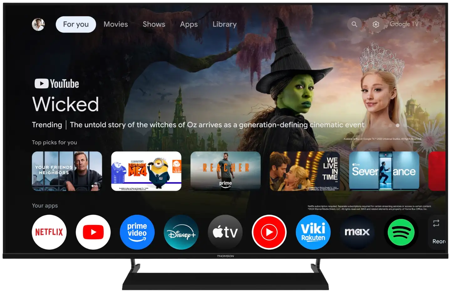 Thomson 50" 4K Google TV 50UG5X15 - 2