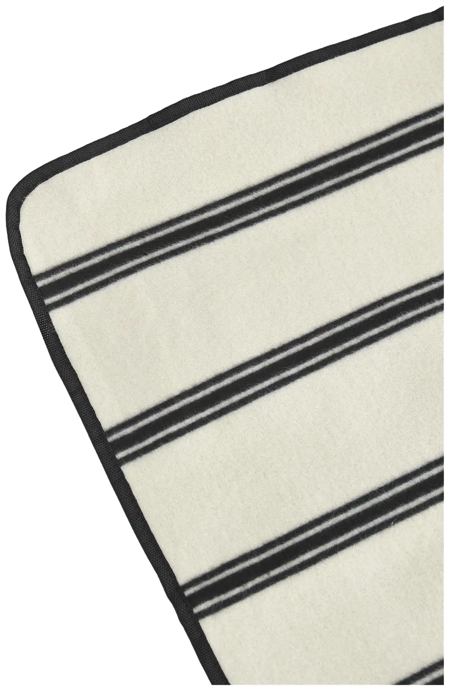 Åhléns Home picnickhuopa Stripe 120x150cm white/blac - 2