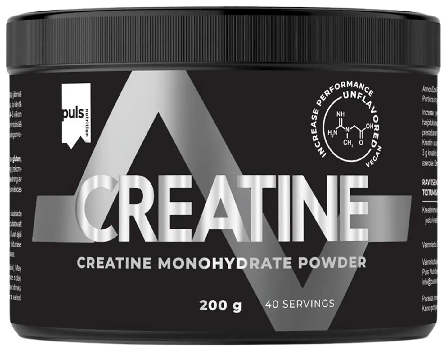 PULS 100% Kreatiinimonohydraatti 200g