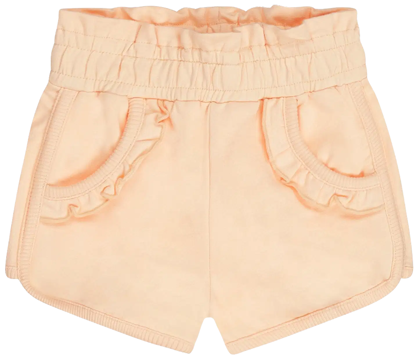 Dirkje lasten collegeshortsit frilloilla N58320-35 - Peach - 1