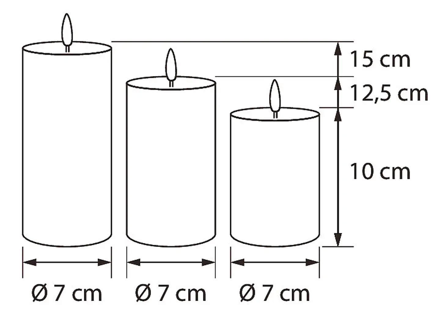Airam SARABY LED 3-SET PÖYTÄK. IP44 VALK. - 2