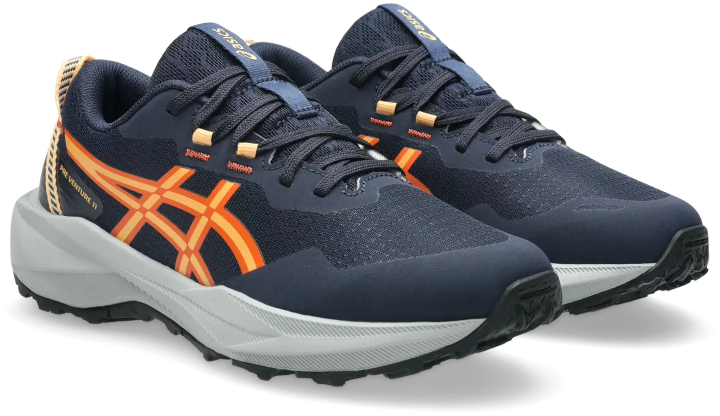 Asics Pre Venture 11 lasten polkujuoksukenkä - MIDNIGHT/ORANGE GLOW - 1