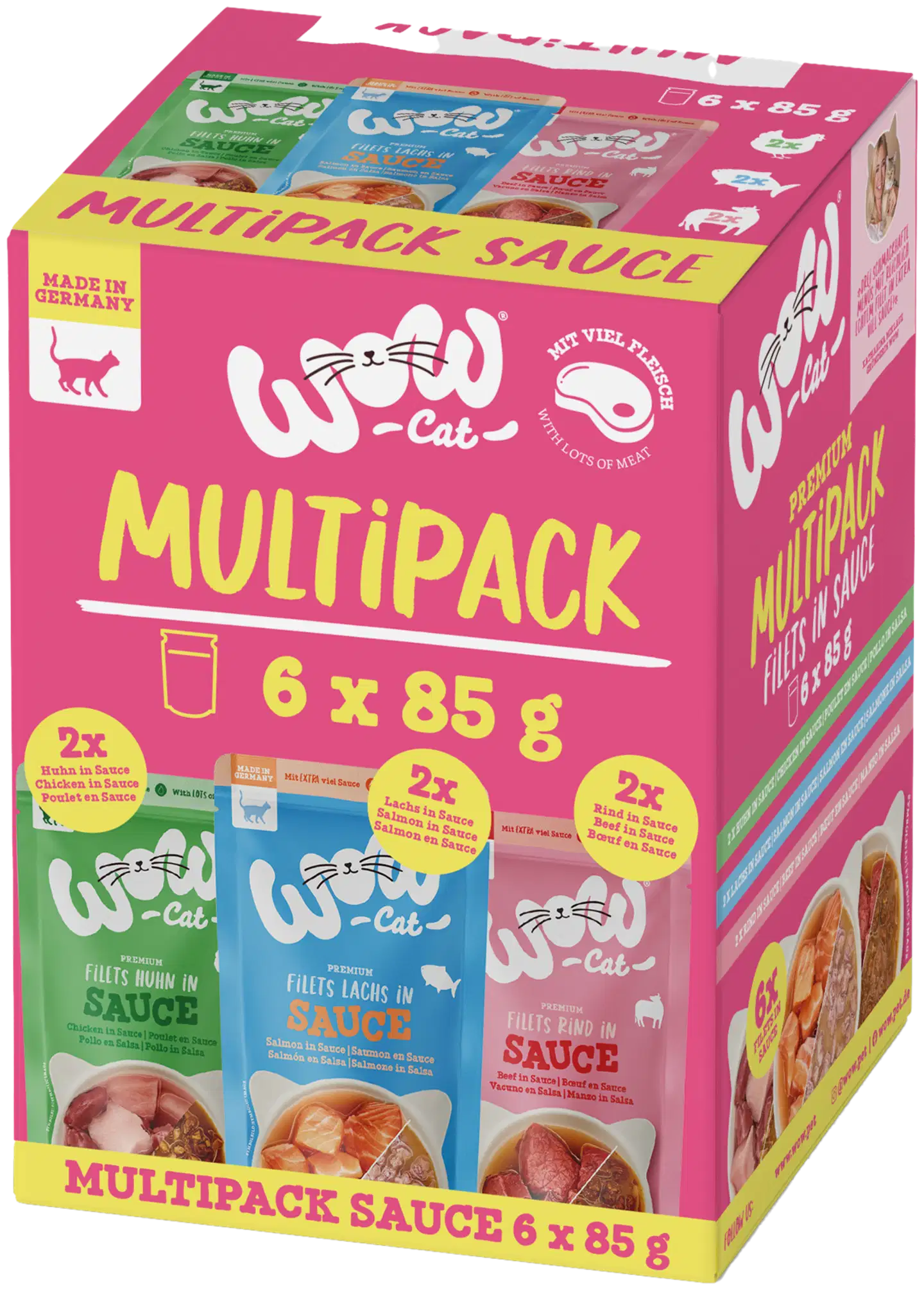 WOW CAT Kastike MULTIPACK 6 x 85 g