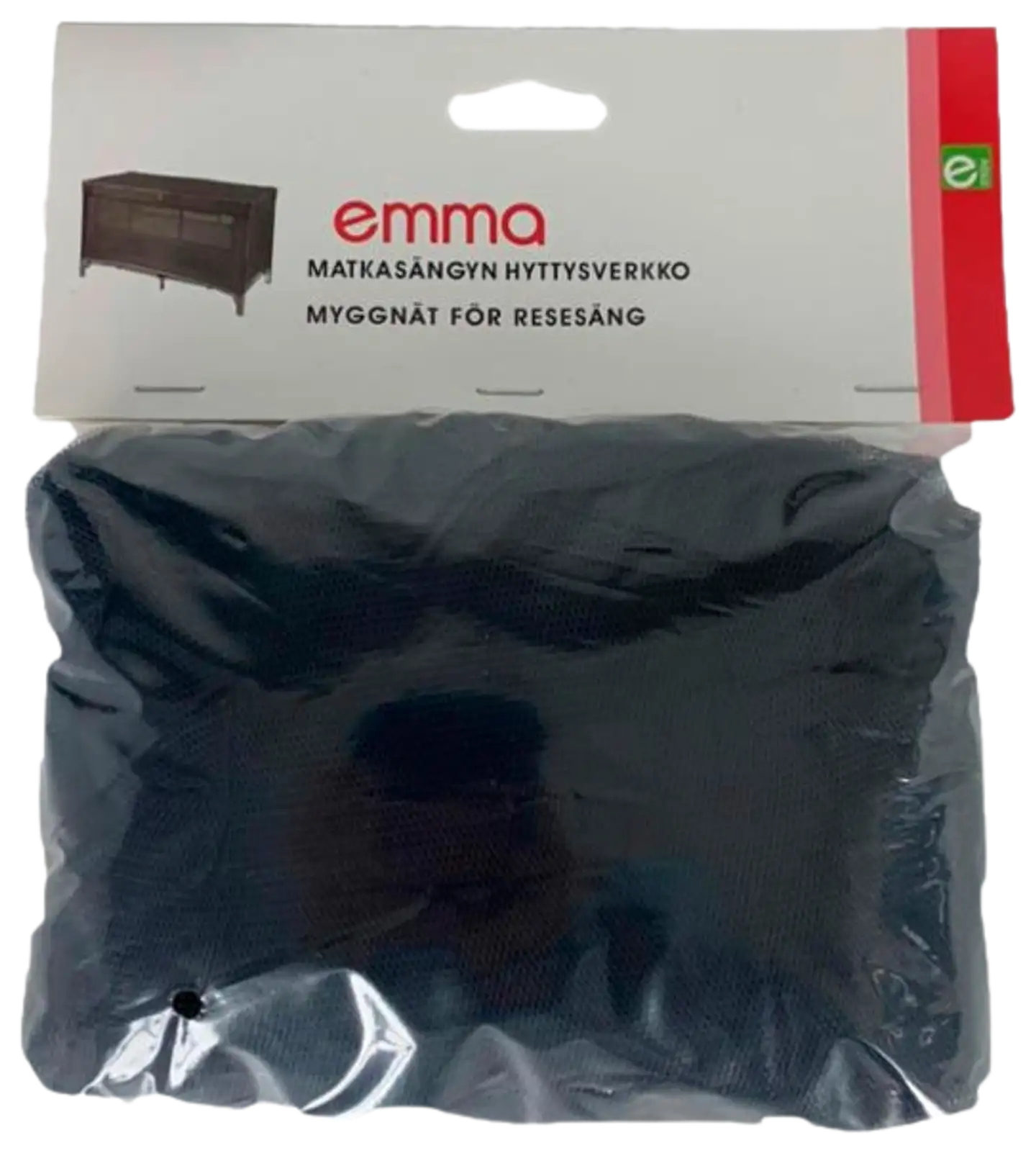 Emma hyttysverkko retkisänkyyn musta - 4