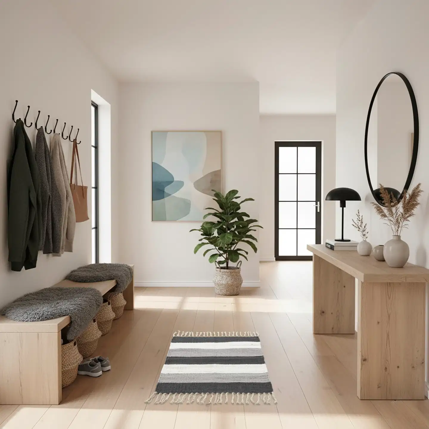 House puuvillamatto Liina 60x90 cm t.harmaa/l.valkoinen/v.harmaa - 4