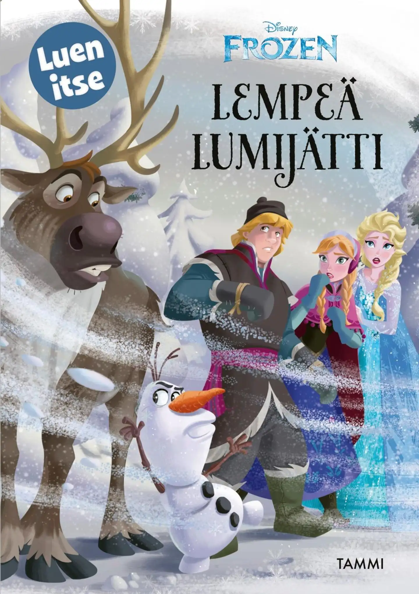 Disney. Frozen. Lempeä lumijätti. Luen itse