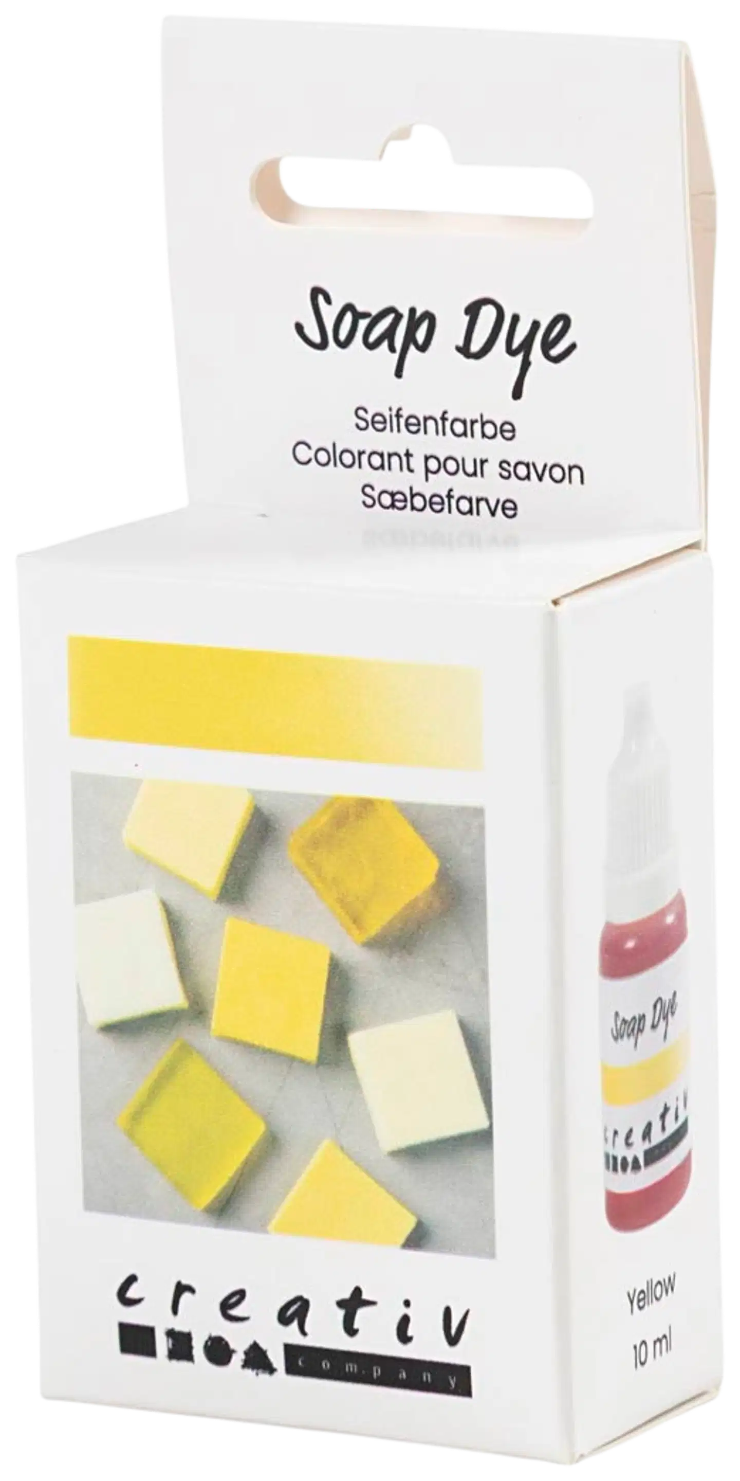 Creativ Company saippuaväri, kerma, keltainen, 10 ml - 4