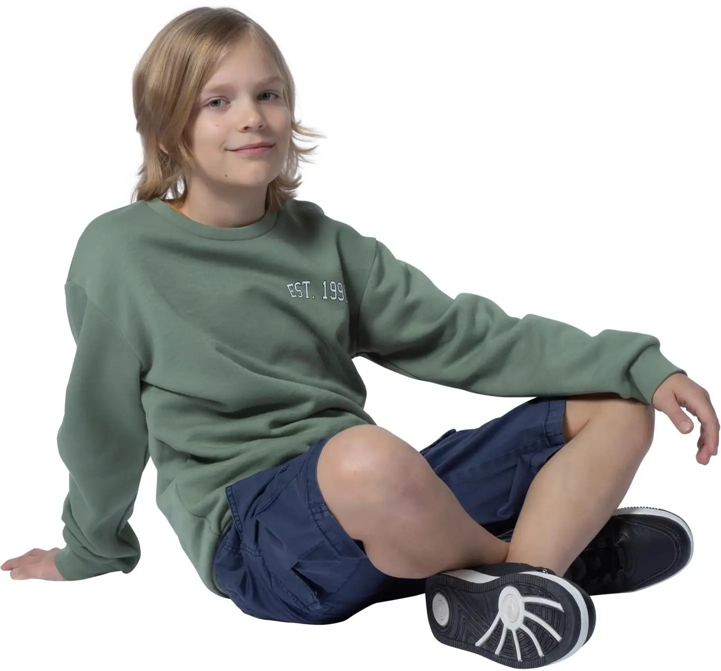 House lasten collegepusero 23PH032603 - Hedge Green - 6