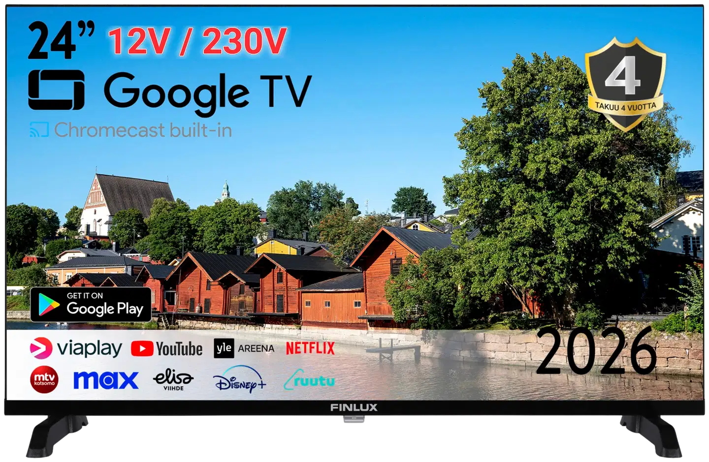 Finlux 24" HD Ready Android Smart LED TV 24M7.3GSB - 1