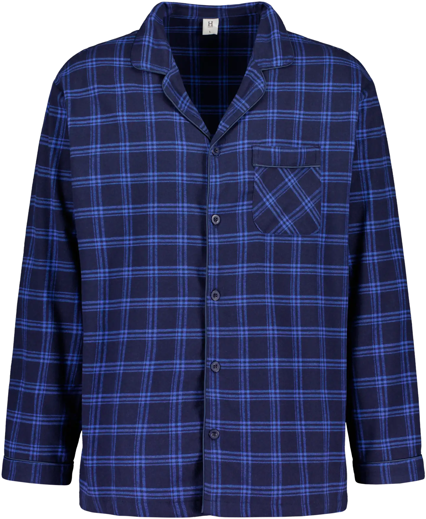 House miesten flanellipyjama 191H382593 - Dark blue - 2