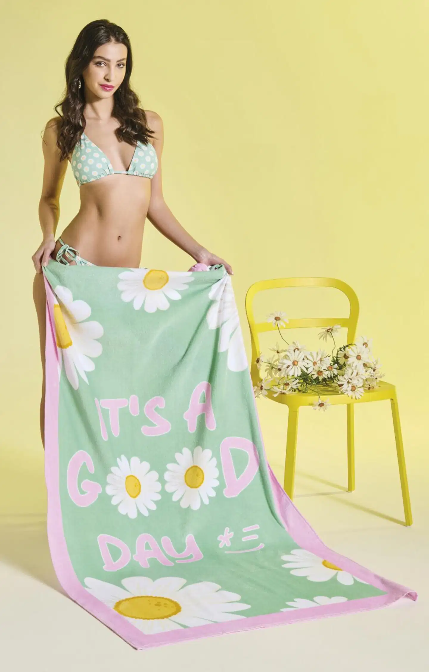 Sorbetto rantapyyhe Cosetta 90x170 cm vaaleanvihreä - 3